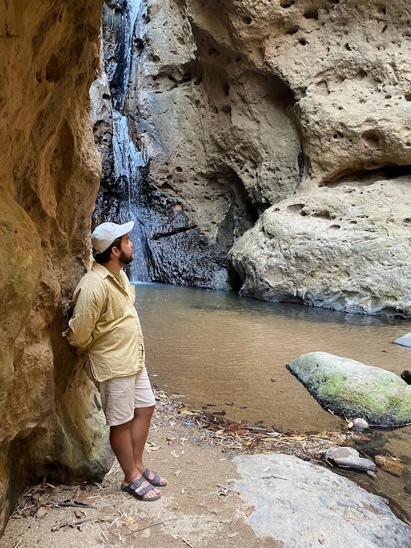 Daniil exploring while traveling